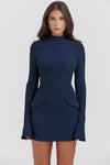 Èlatique™ Navy Cargo Mini Dress